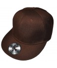 Underground Kulture Plain Brown Fitted Cap 7 3/4"